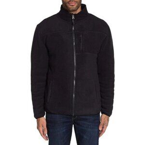 Kenneth Cole Men's M Black Full-Zip Winbreaker Jacket Sherpa Lined L1308